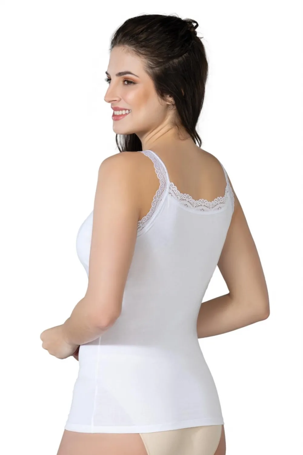 ieg™ BEYAZ MI  1411 Modal Cotton Dantelli Atlet