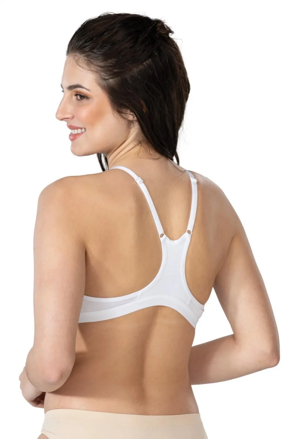 ieg™ BEYAZ MI  1416 Modal Cotton Önden Açmalı Sporcu Sütyen