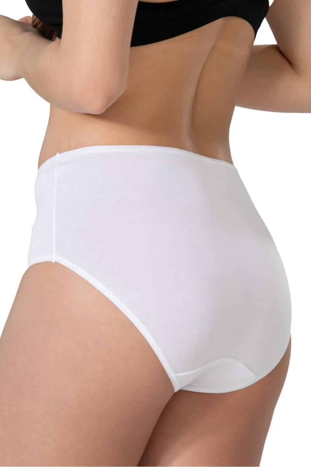 ieg™ BEYAZ MI  1445 Modal Cotton Yüksekbel Dantelli Külot