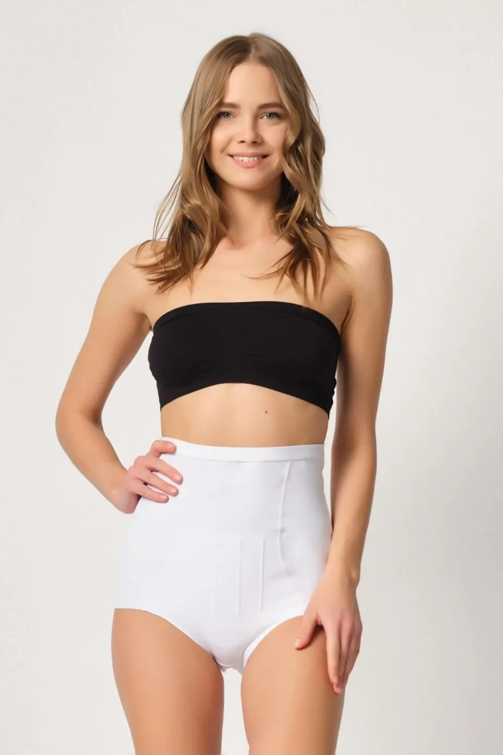 ieg™ BEYAZ MI  2931 Karın Balen Destekli Slip Lazer Korse