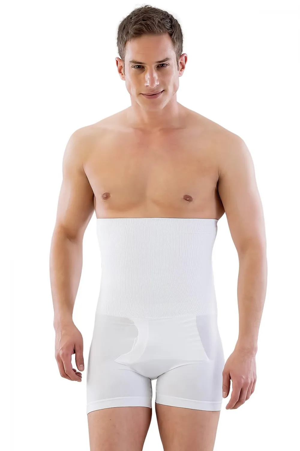 ieg™ BEYAZ MI  E1005 Erkek Yüksek Bel Double Boxer Korse