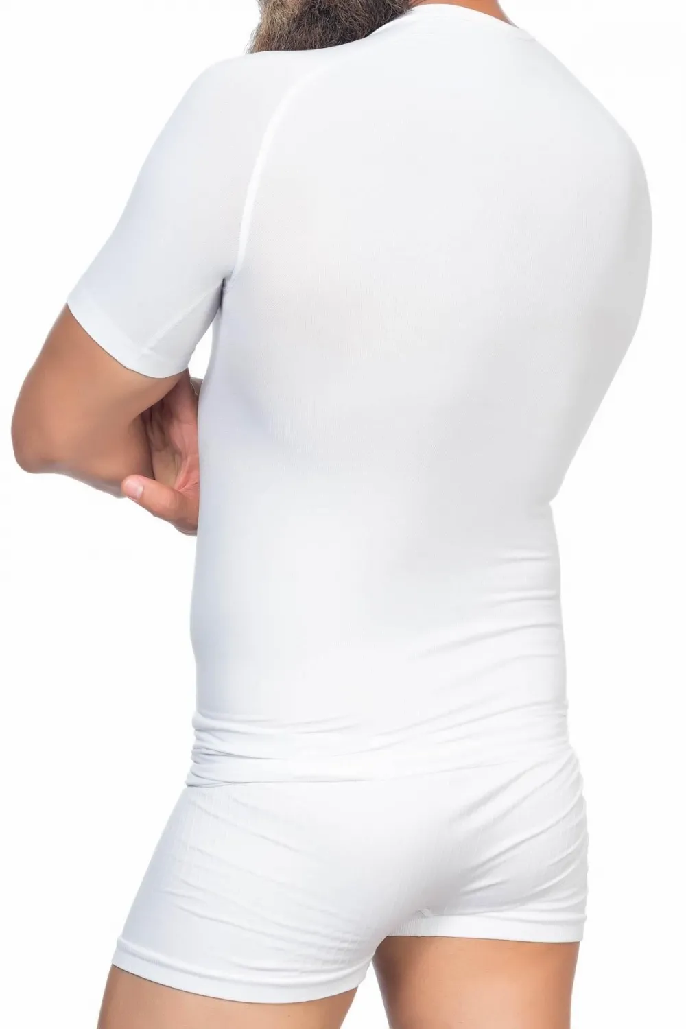 ieg™ BEYAZ MI  E1010 Yarım Kol Erkek Korse Atlet