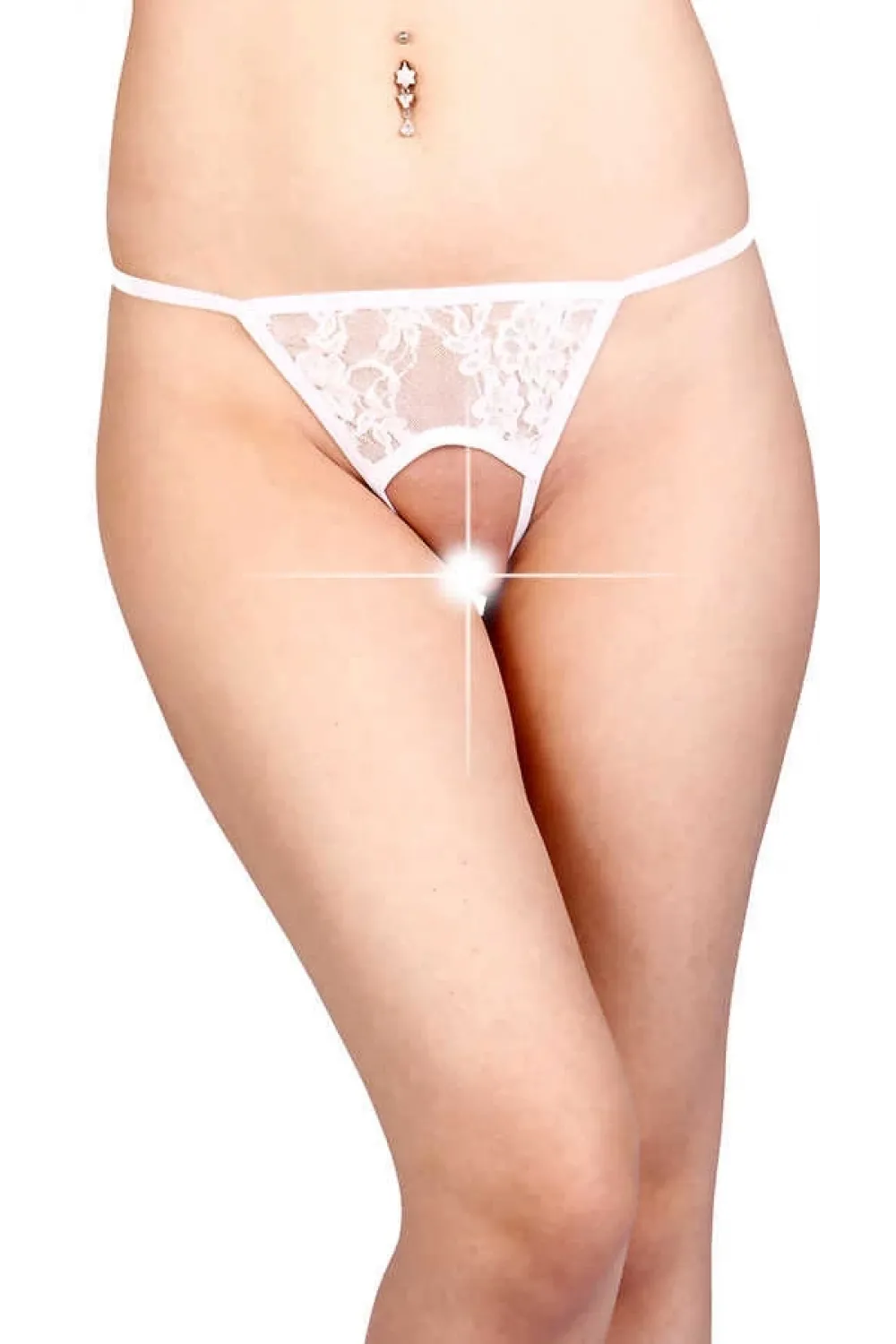 Beyaz Özel Bölgesi Açık Fantazi String TM1163