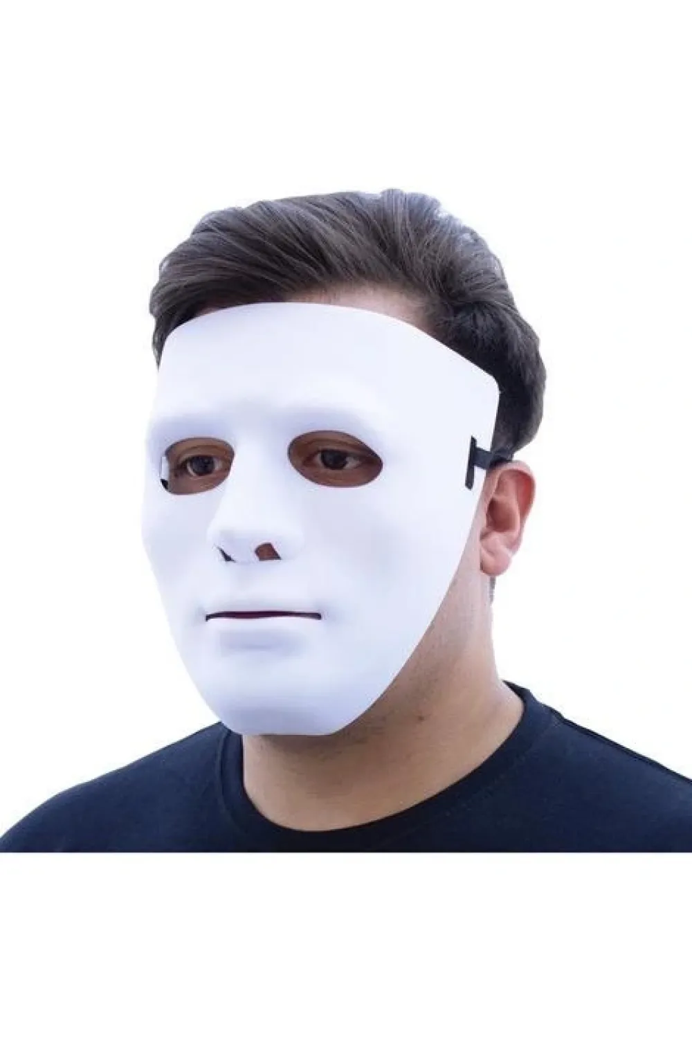 Beyaz Renk Hip Hop Anonim Jabbawockeez Dans Maskesi 18x19 Cm