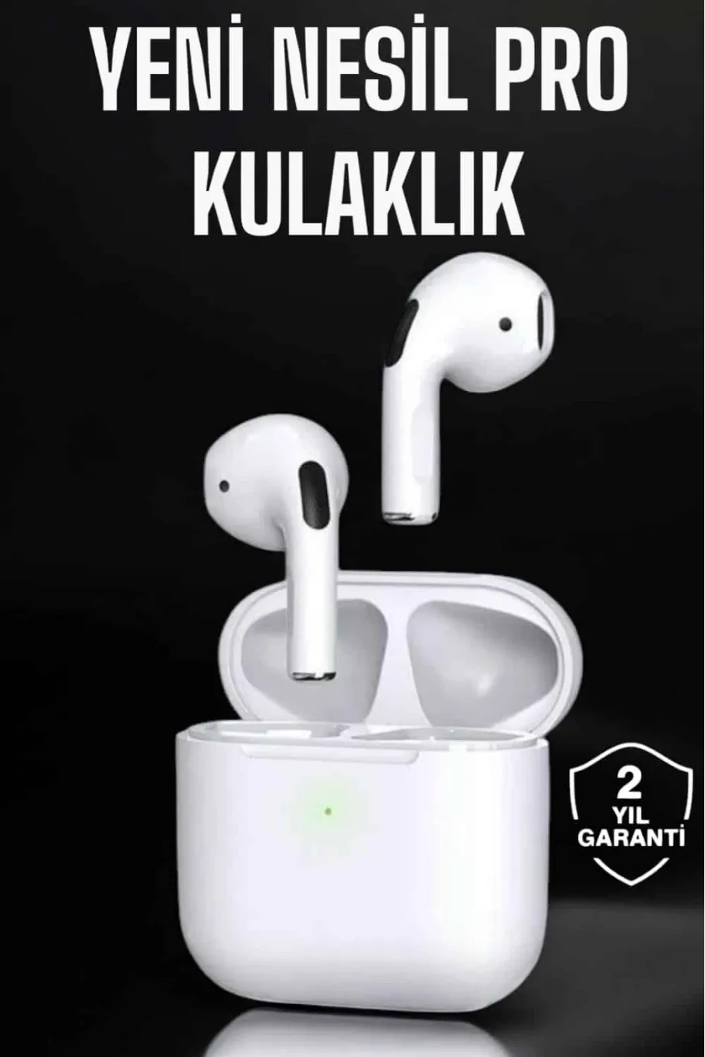 Beyaz Yeni Nesil Pro Bluetooth Kulaklık Yüksek Ses Kaliteli Anc Özelliği