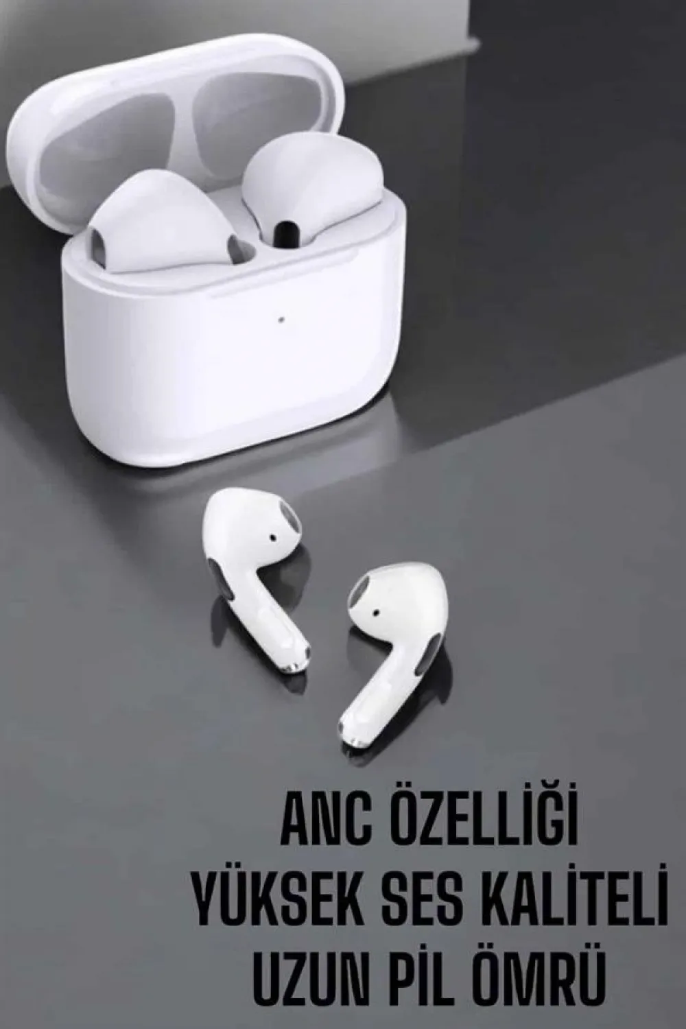 Beyaz Yeni Nesil Pro Bluetooth Kulaklık Yüksek Ses Kaliteli Anc Özelliği