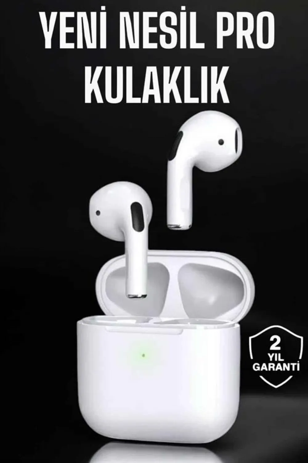 Beyaz Yeni Nesil Pro Bluetooth Kulaklık Yüksek Ses Kaliteli Anc Özelliği