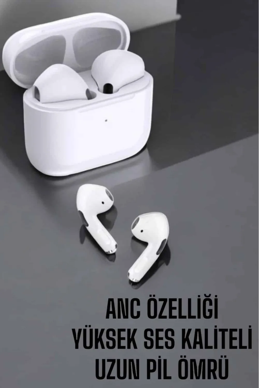 Beyaz Yeni Nesil Pro Bluetooth Kulaklık Yüksek Ses Kaliteli Anc Özelliği