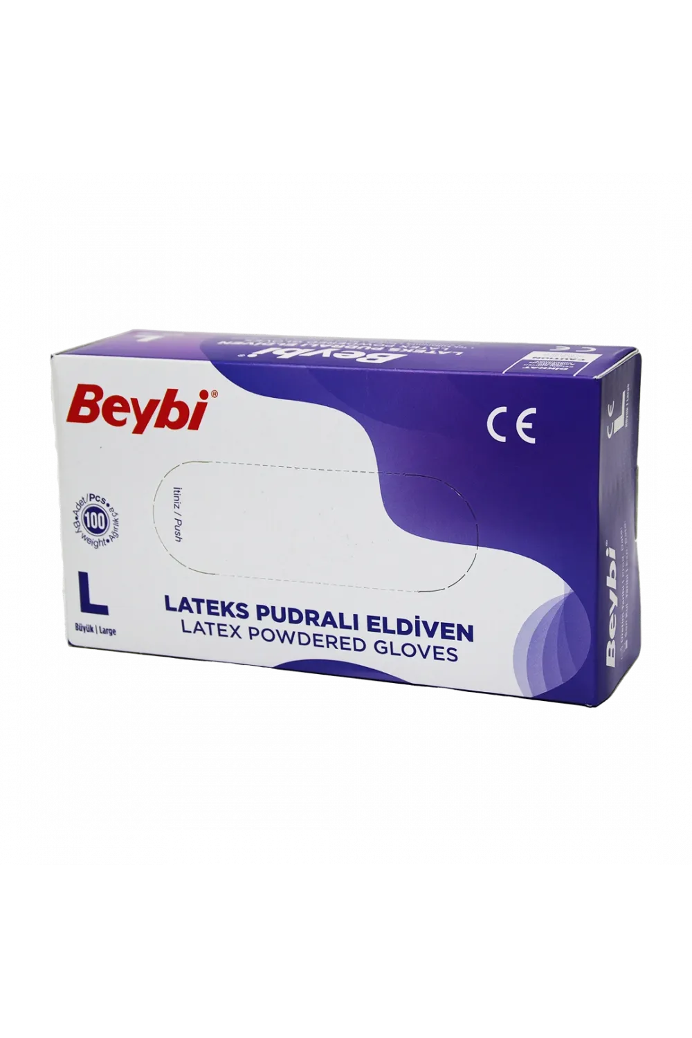 Beybi L Pudralı Muayene Eldiveni 100lü
