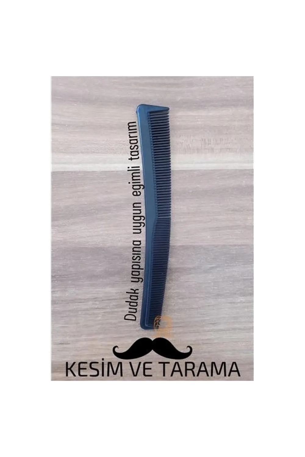Bıyık Kesim ve Tarama Tarağı Eğimli Bıyık Tarağı