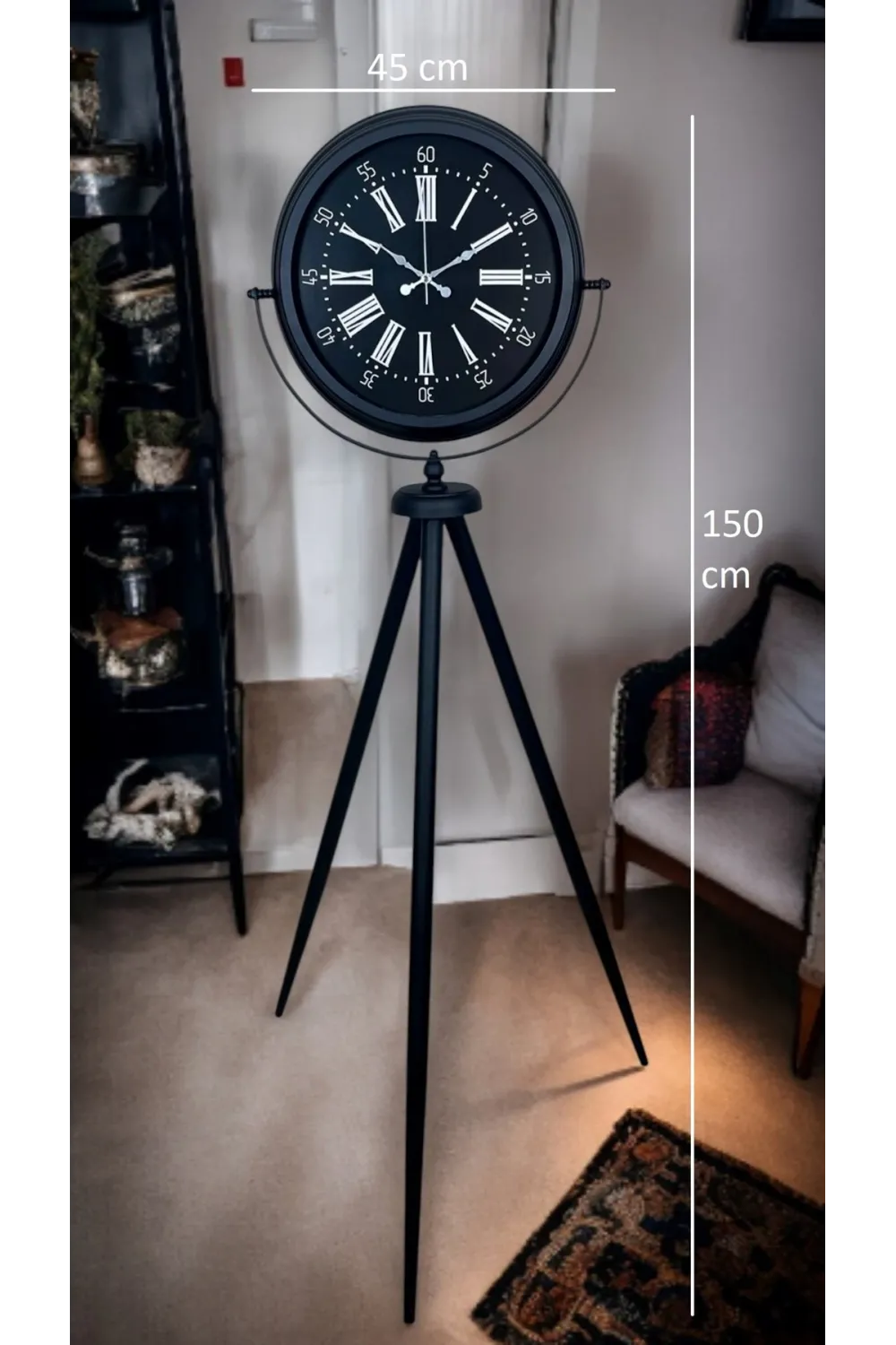Black Aura Tripod Ayaklı Saat