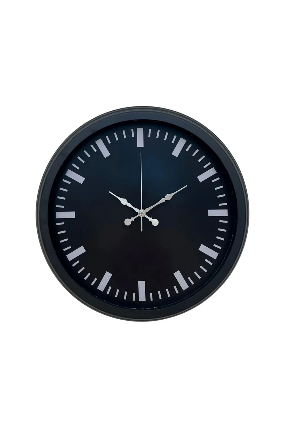 Black Baseline 40 Cm Metal Duvar Saati