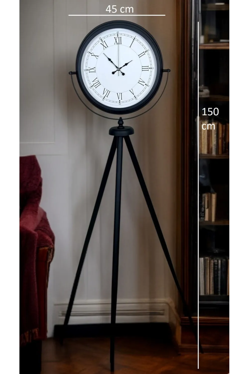 Black Elite Tripod Ayaklı Saat