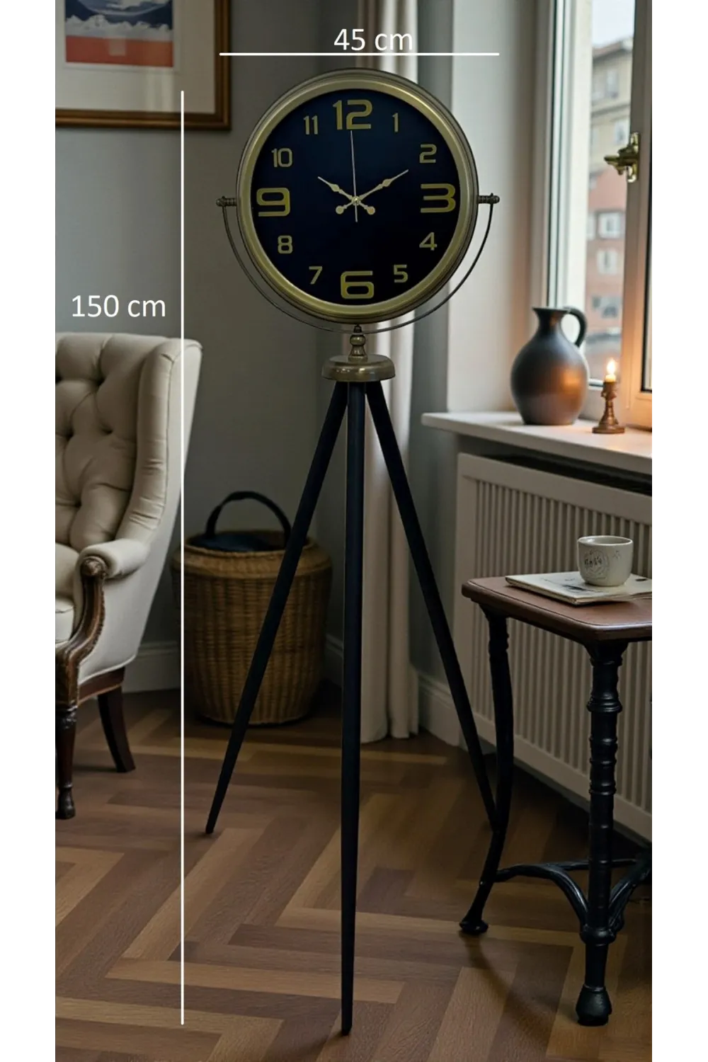 Black Noble Eskitme Tripod Ayaklı Saat