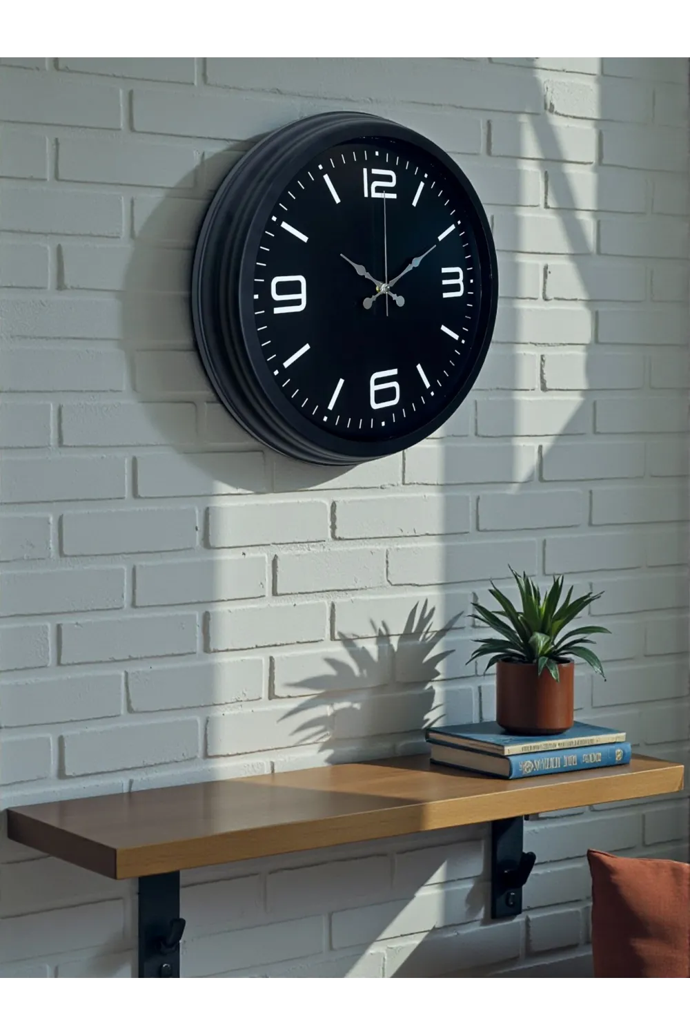Black Royal Tasarım 40 cm Metal Duvar Saati