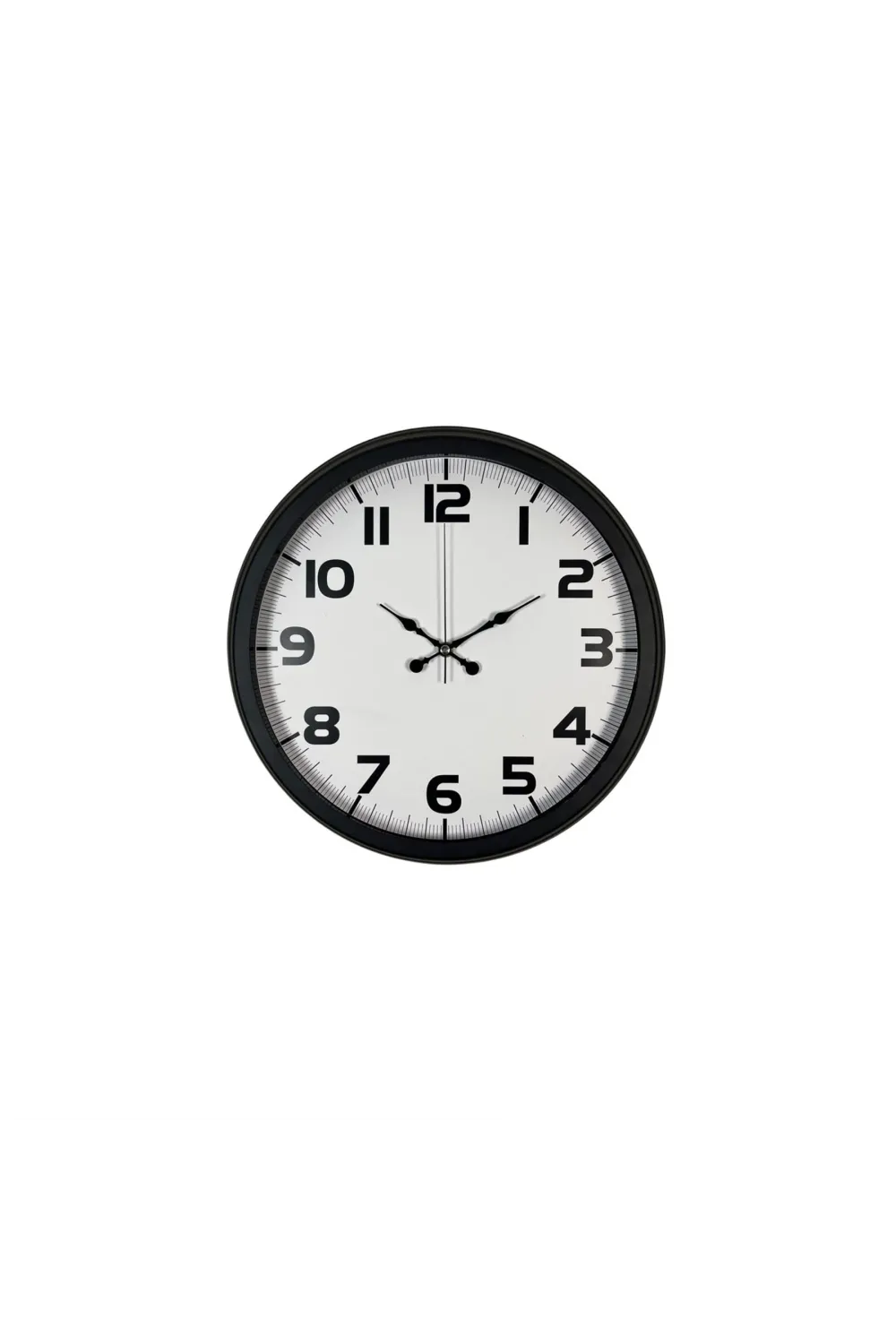 Black Simplex 40 Cm Metal Duvar Saati
