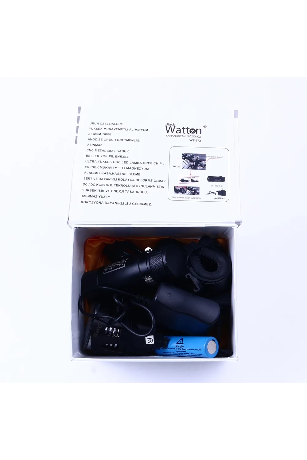 Black Wt-272-profesyonel Bisiklet Lambası