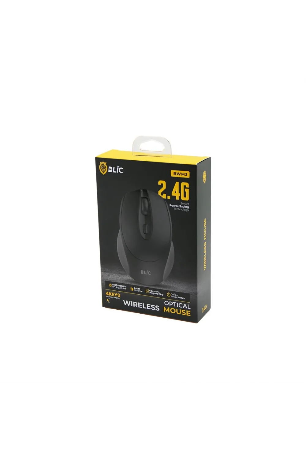 Blic-bwm3 Siyah Kablosuz Mouse 2.4g 8-10m Distance Wireless - Kablosuz 1600dpı