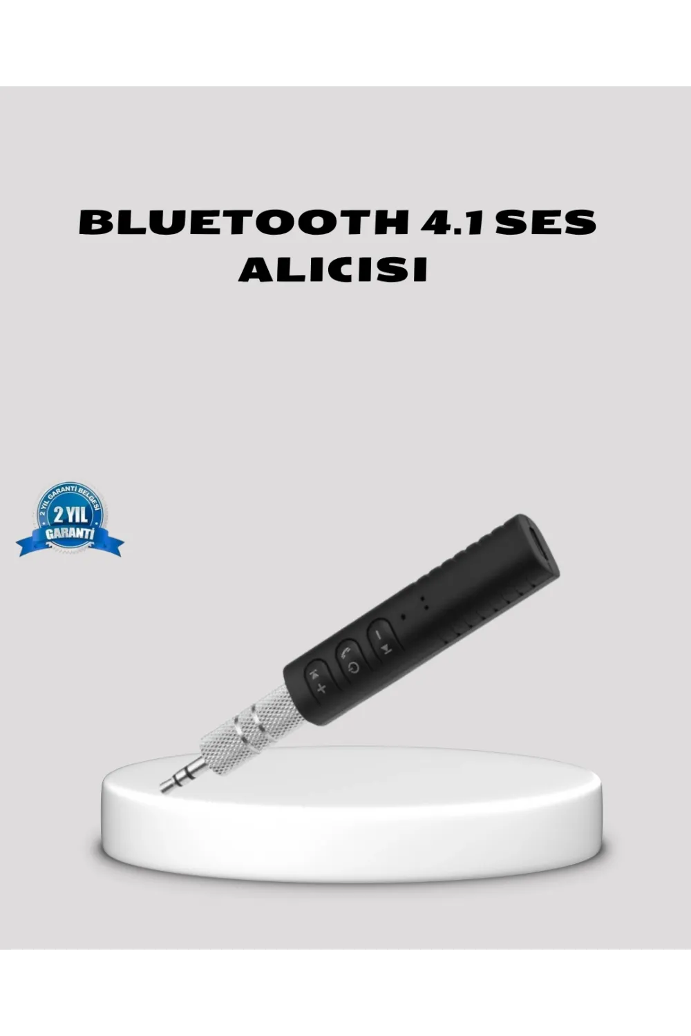 Bluetooth 4.1 Müzik Alıcısı 3.5mm Aux Girişli Mini Kablosuz Adaptör
