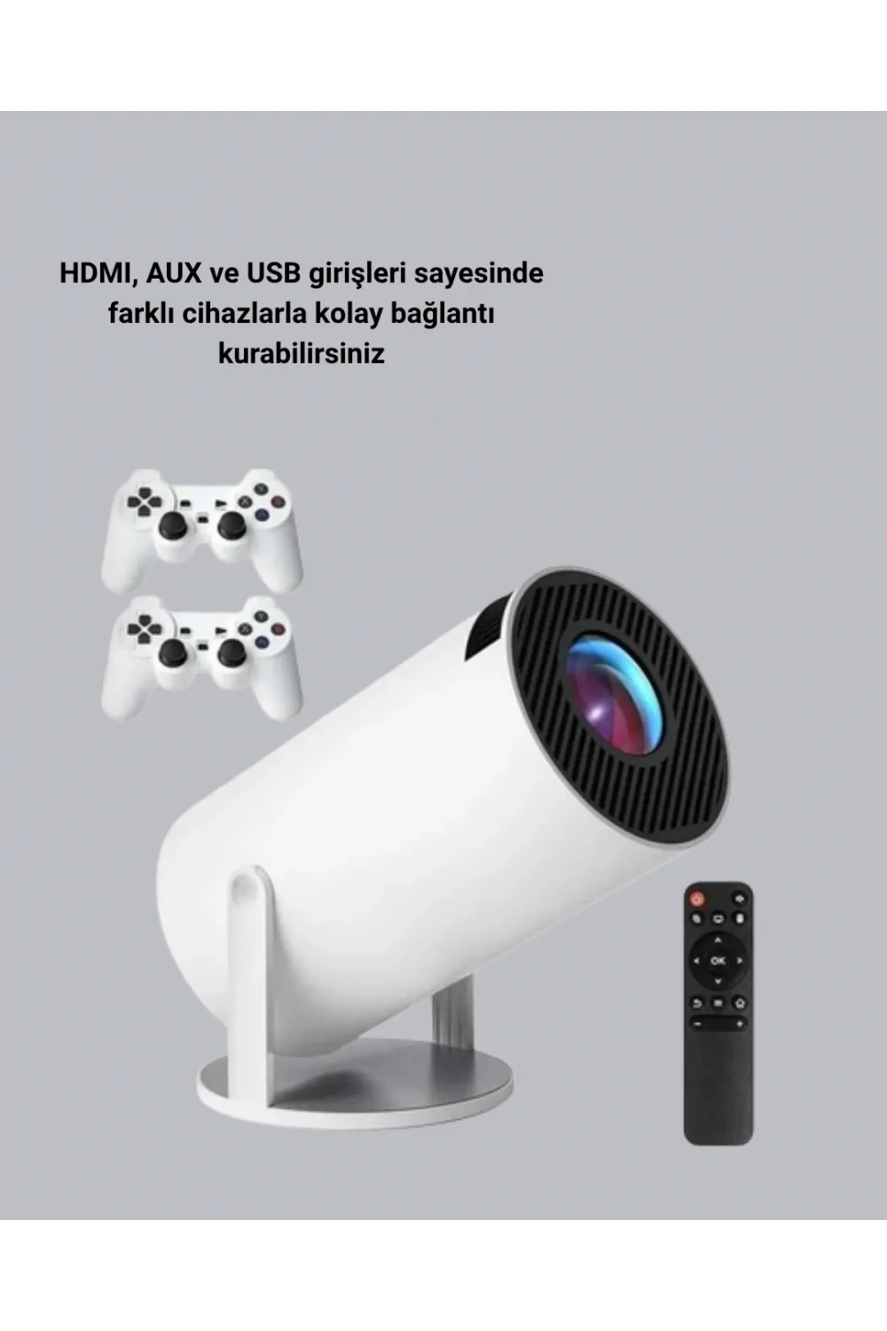 Bluetooth 5.0 Ve Wi-fi 6 Akıllı 4k Projeksiyon