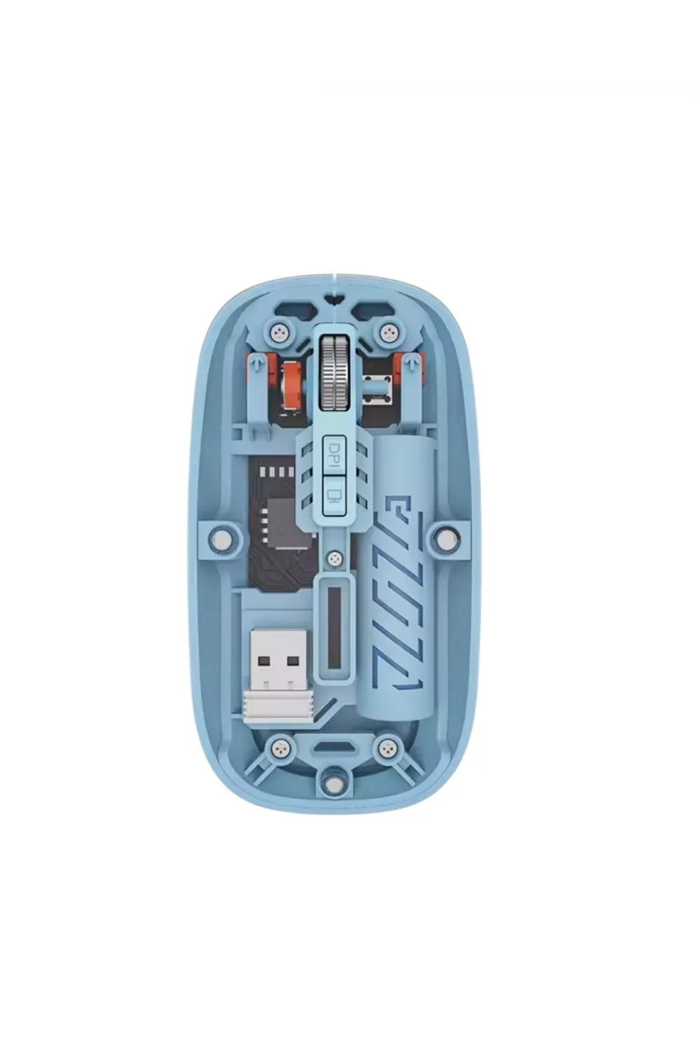 Bluetooth 5.2 Destekli Mavi Pilli Kablosuz Mouse