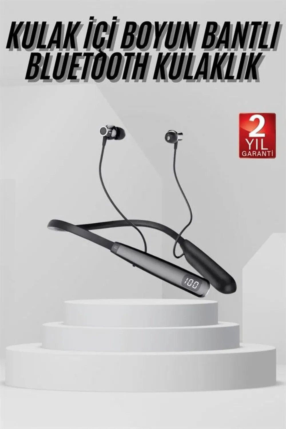 Bluetooth 5.3 Boyun Askılı Kulaklık Düşük Gecikmeli Manyetik Tasarım