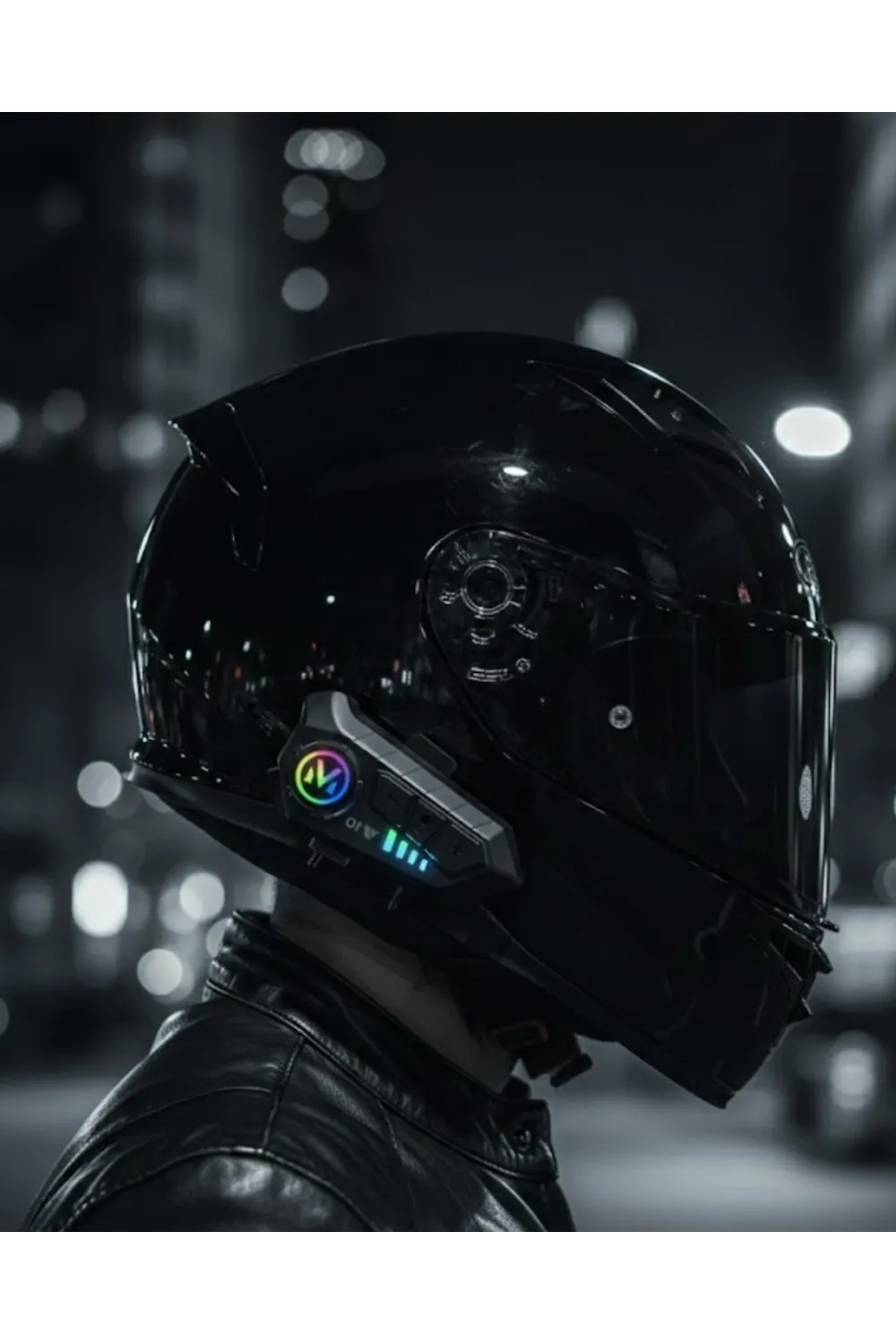 Bluetooth 5.3 Kask İçi Intercom Kulaklık 1000 M Mesafe 1000 Mah