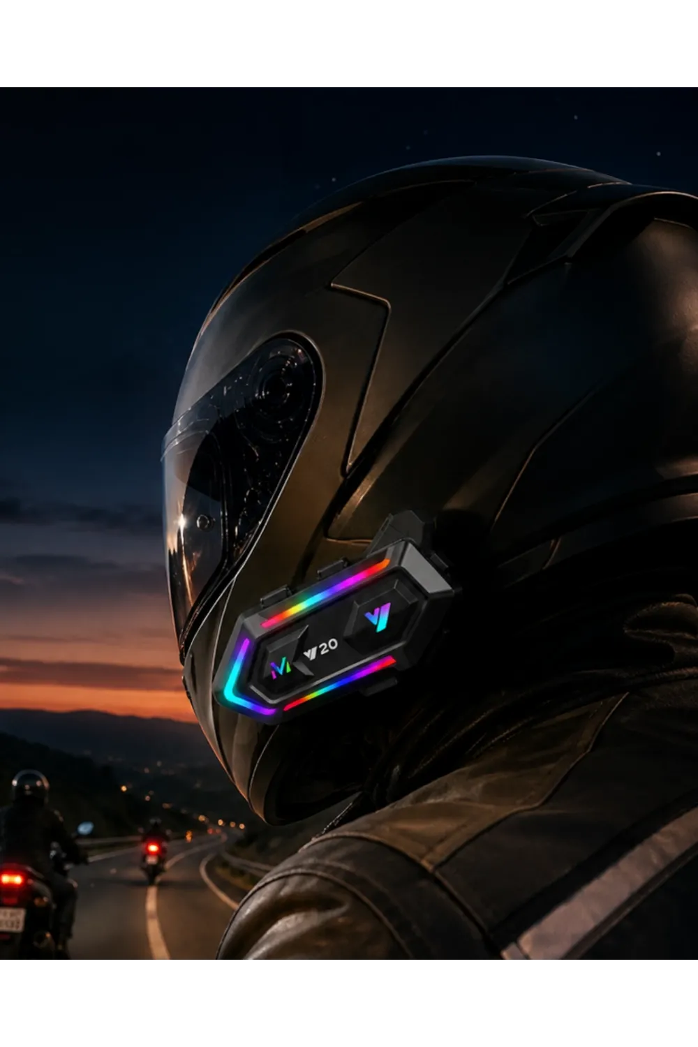 Bluetooth 5.3 Motosiklet Kask Intercom Kulaklık 1000 Metre Bağlantı