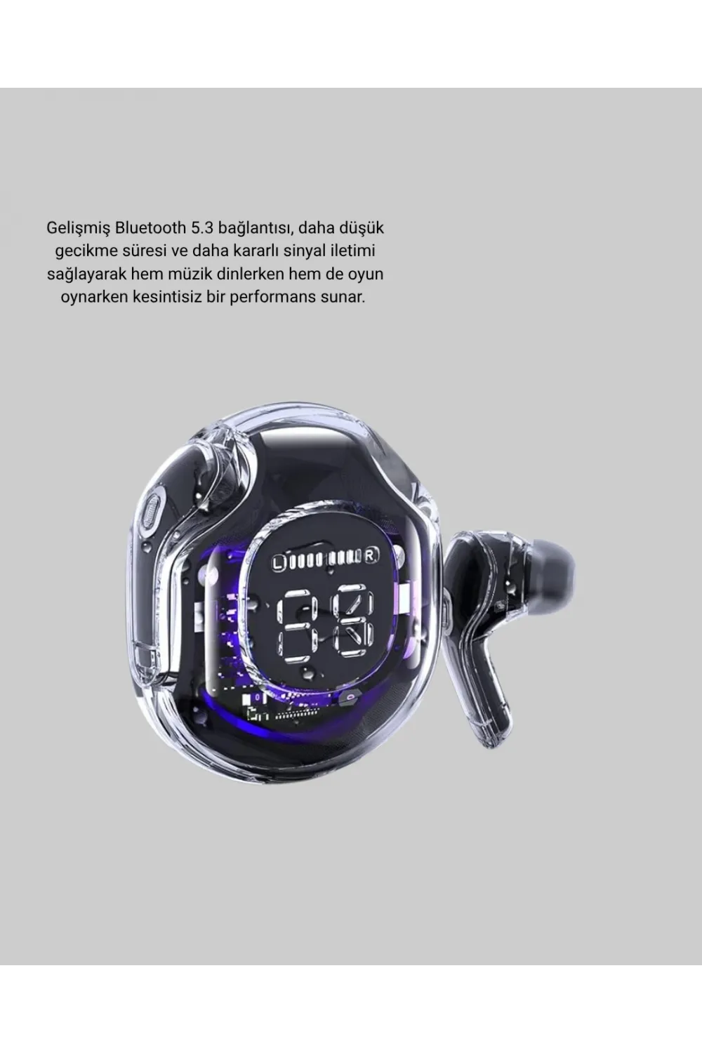 Bluetooth 5.3 Tws Kulaklık Gürültü Engelleyici Üçlü Mikrofonlu Ergonomik Tasarım