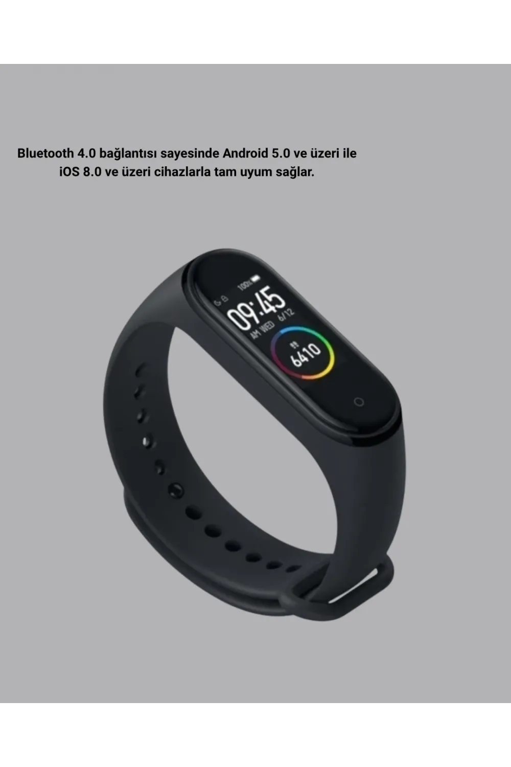 Bluetooth Akıllı Bileklik Spor Modlu Kalp Atış Takipli Uyku Analizli