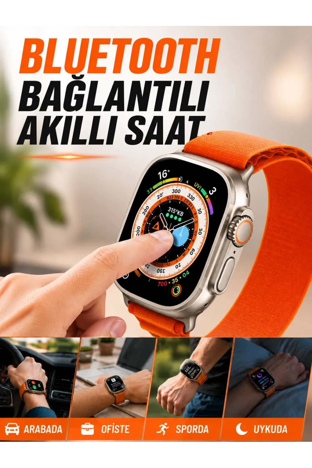 Bluetooth Bağlantılı Akıllı Saat