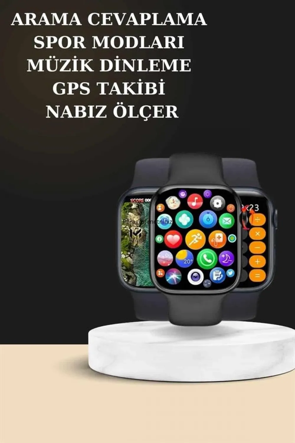 Bluetooth Bağlantılı Kablosuz Kulaklık Ve Yeni Nesil Akıllı Saat 5.0 Bluetooth