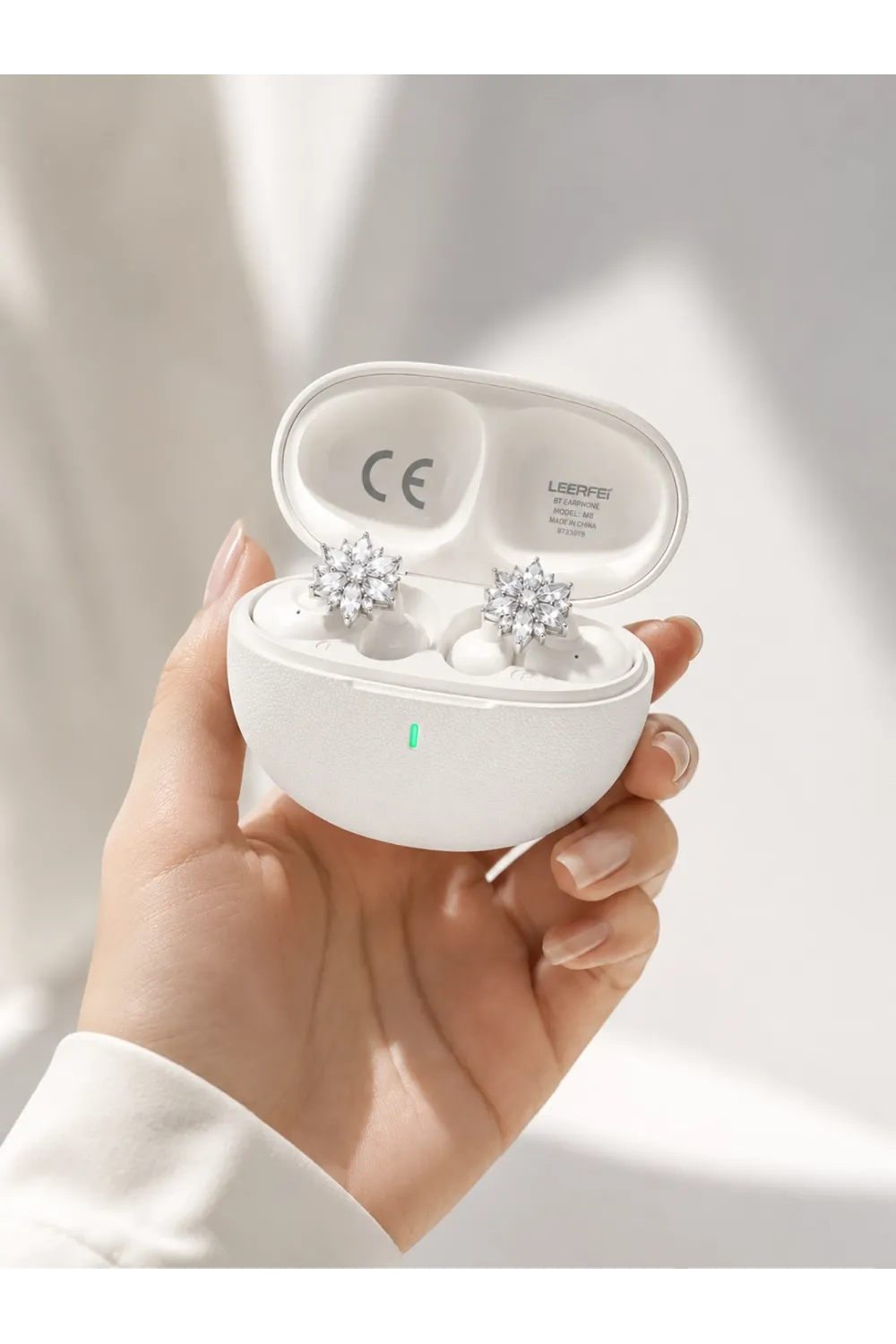 Bluetooth Bağlantılı Küpeli Kablosuz Kulaklık Uzun Pil Ömrü