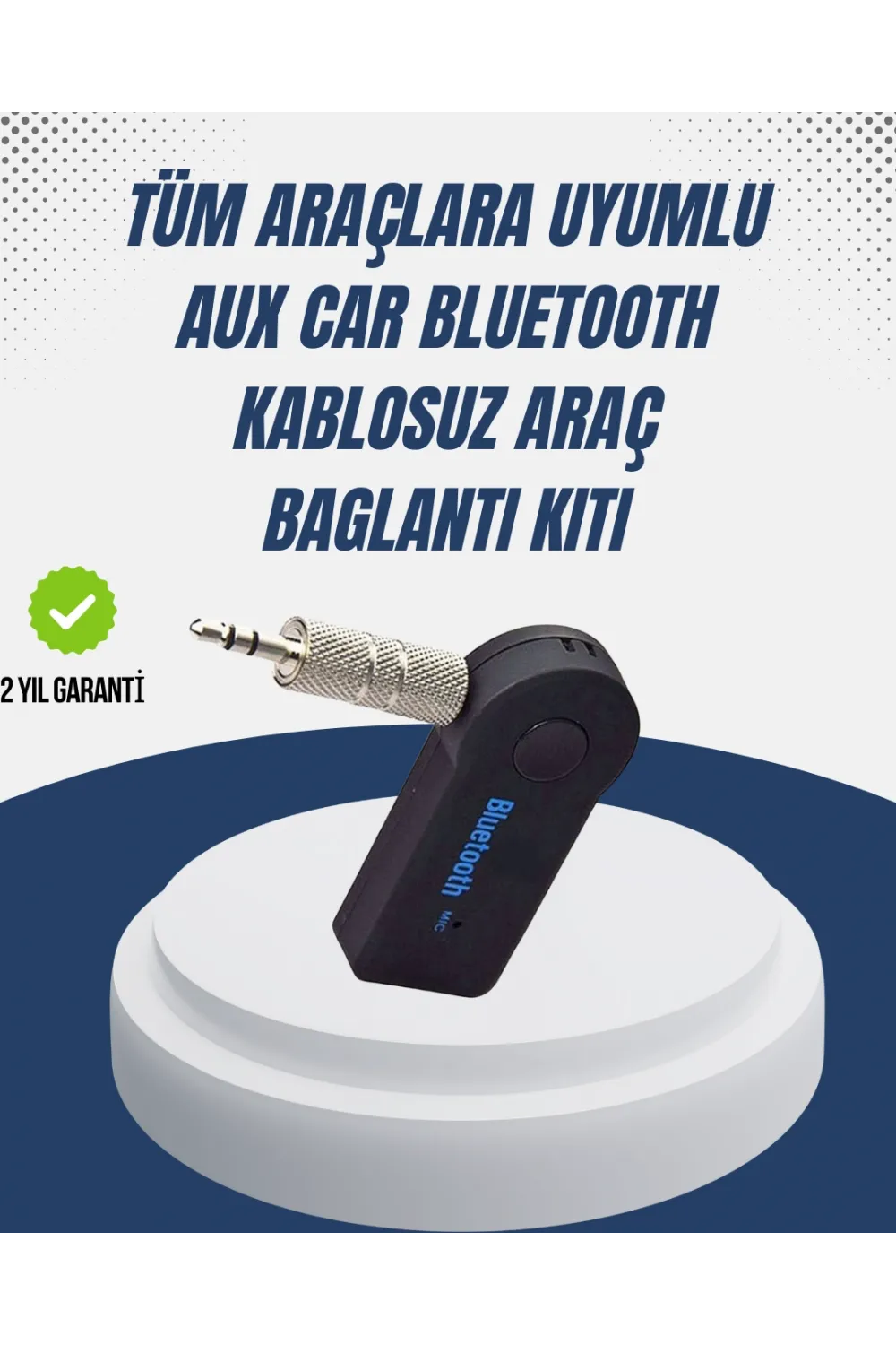 Bluetooth Destekli Aux Müzik Ve Konuşma Cihazı