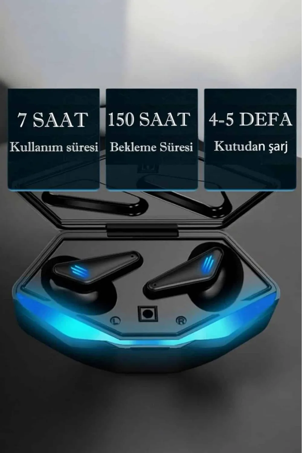 Bluetooth Gamer Oyuncu Kulaklığı Anc Özelliği Yüksek Ses Kaliteli