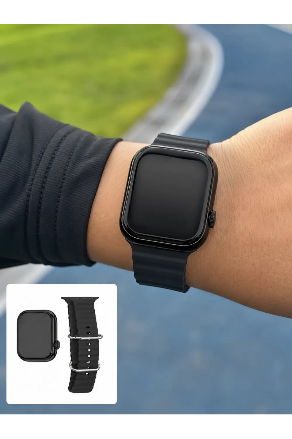 Bluetooth Görüşmeli Dokunmatik Akıllı Saat 3 Farklı Kordon Seçeneği