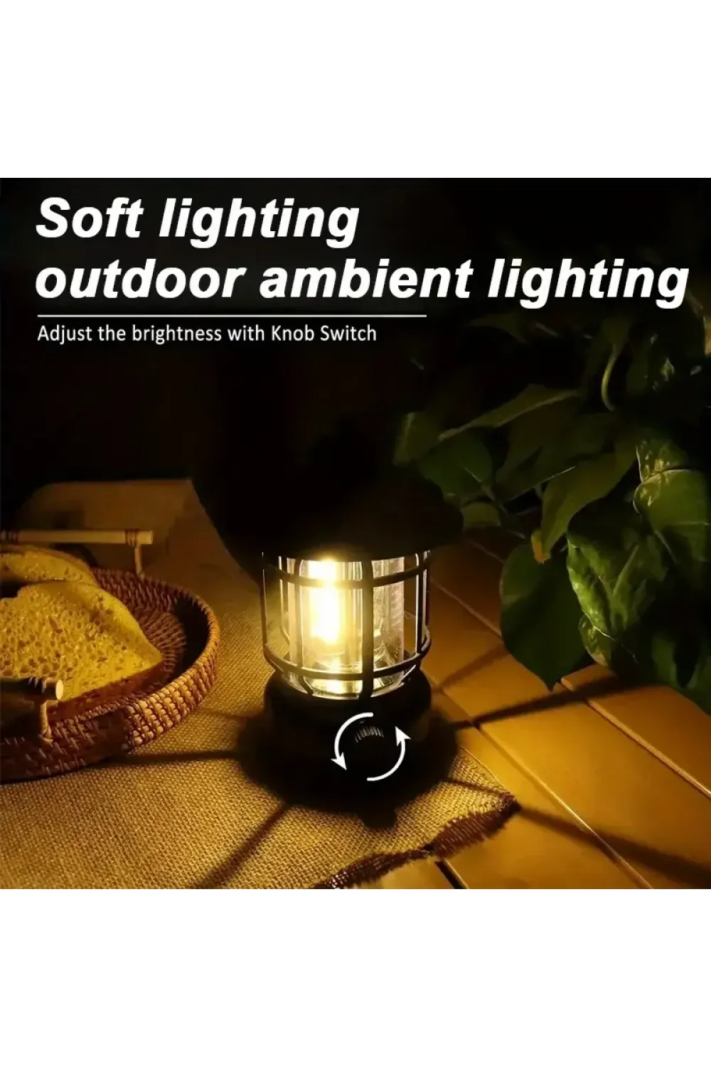 Bluetooth Hoparlör Özellikli Dimerli Led Kamp Lambası Hs66