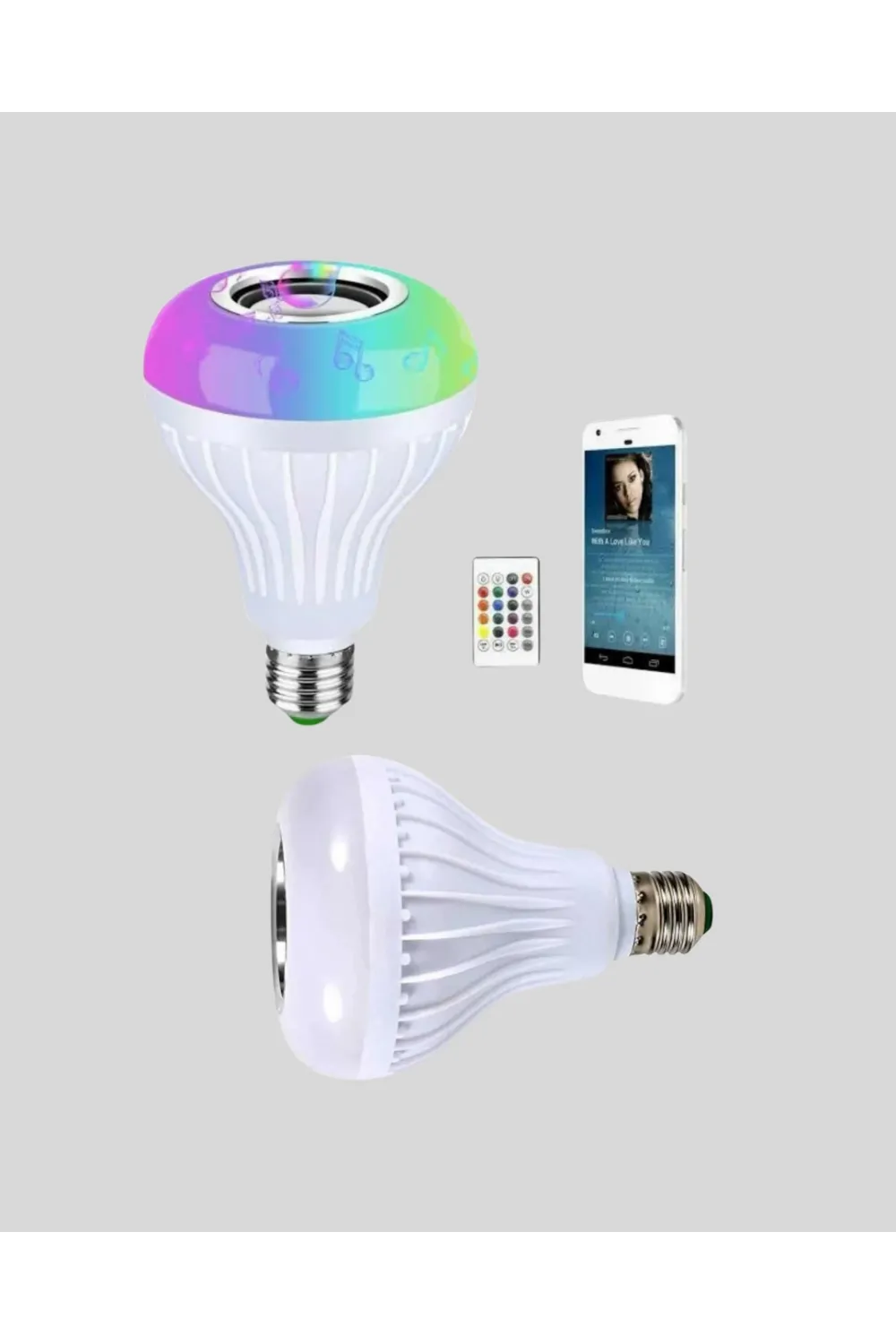 Bluetooth Hoparlörlü Led Ampul – 12w Enerji Tasarruflu
