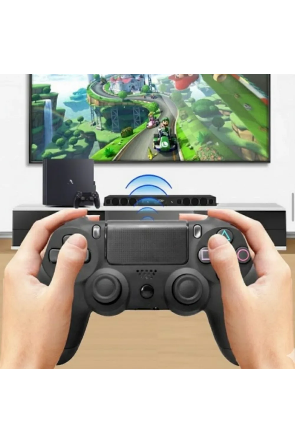 Bluetooth Kablosuz Gamepad – Ergonomik Tutuş, Hassas Analog Joystick, PC & Mobil Uyumlu Oyun Kolu