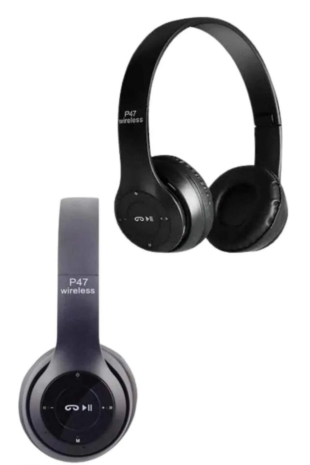 Bluetooth Kablosuz Kulaklık Siyah Wireless 5.0 Kulak Üstü Uzun Pil Ömrü