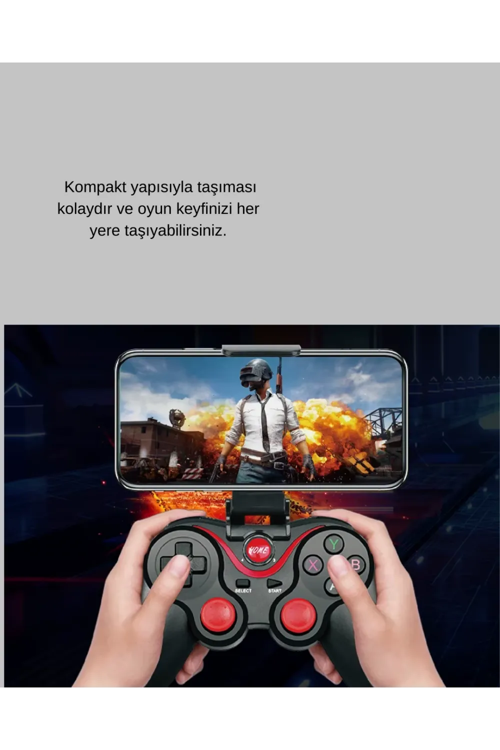 Bluetooth Kablosuz Oyun Kumandası – Android, İos, Pc Uyumlu