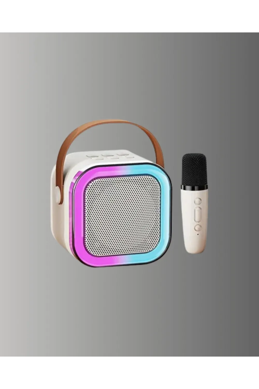 Bluetooth Karaoke Mikrofon Ve Hoparlör Seti Taşınabilir
