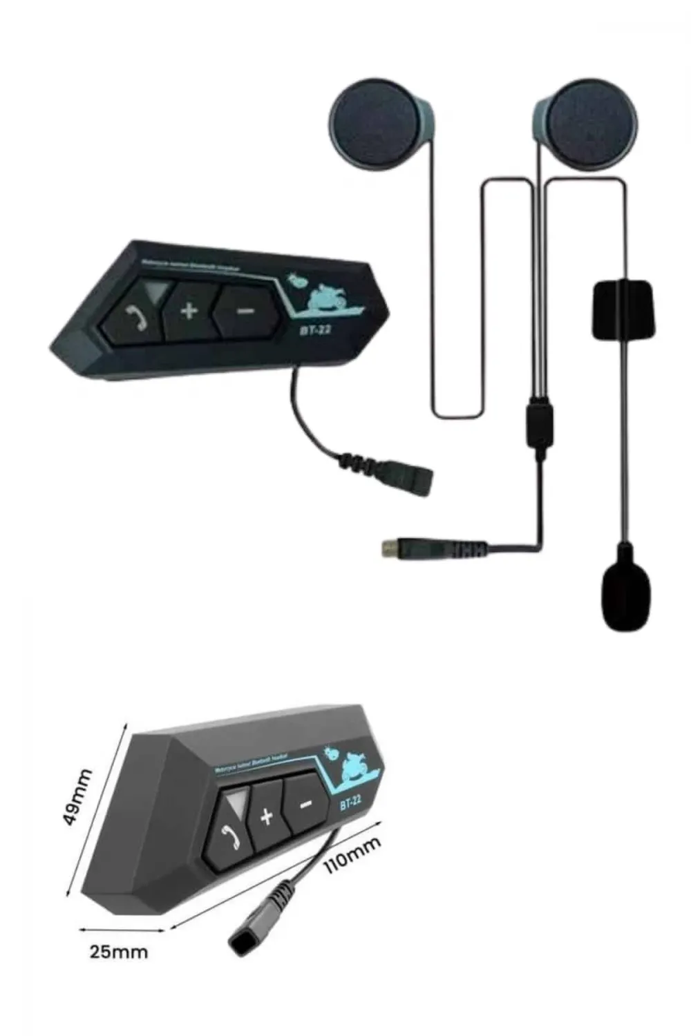 Bluetooth Kask Kulaklığı Intercom 5.0 Bluetooth Android Ve İos Uyumlu Yeni Nesil