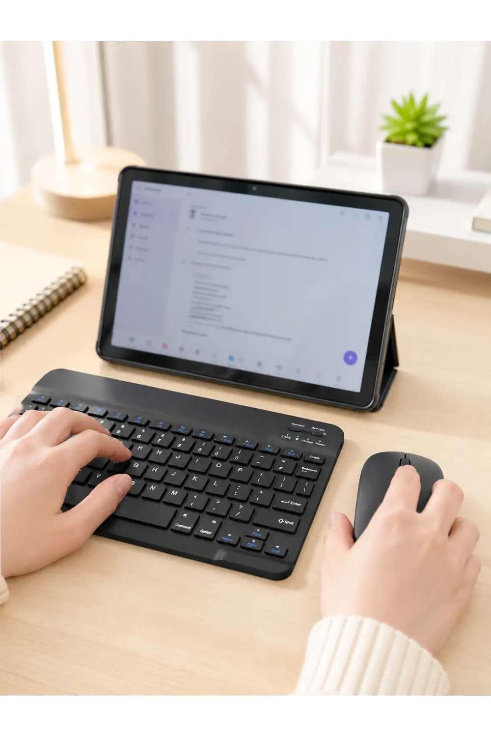 Bluetooth Klavyeli Android Tablet Seti Sım Kart Destekli Kablosuz Mouse Ve Mobil Çalışma Deneyimi