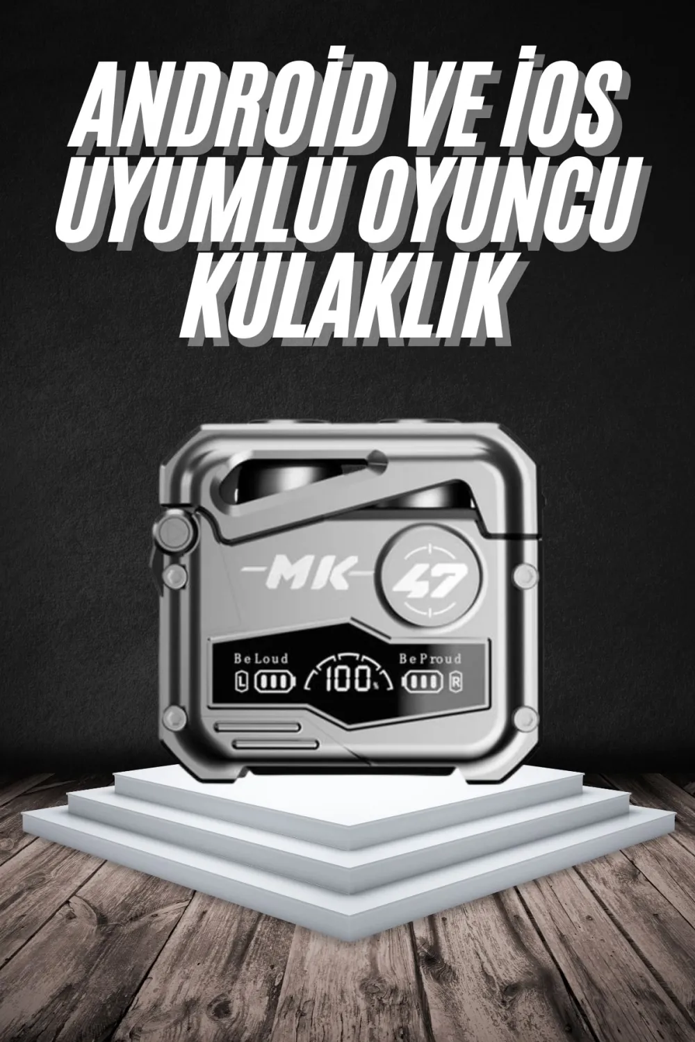 Bluetooth Kulaklık Dokunmatik Kontrol Tws Kablosuz Kulaklık Hi-fi Stereo