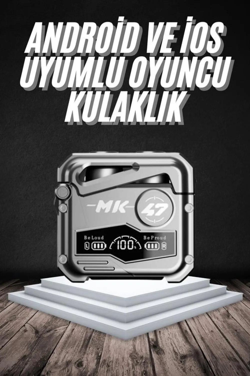Bluetooth Kulaklık Dokunmatik Kontrol Tws Kablosuz Kulaklık Hi-fi Stereo