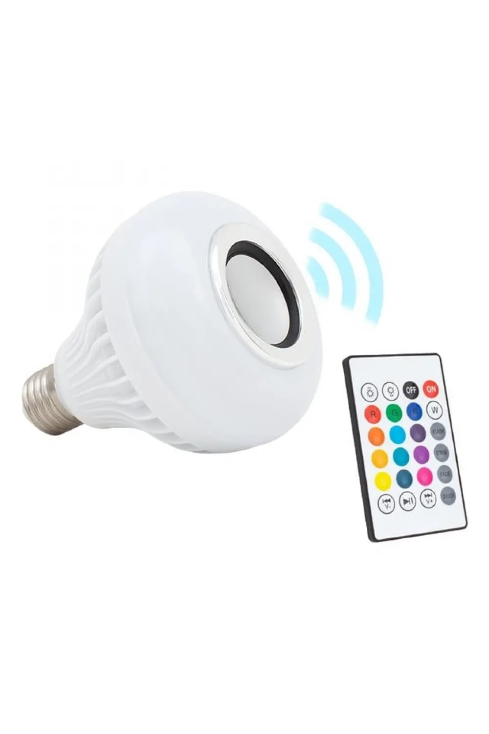 Bluetooth Müzik Çalar + Kumandalı Rgb Led Ampul OM-30
