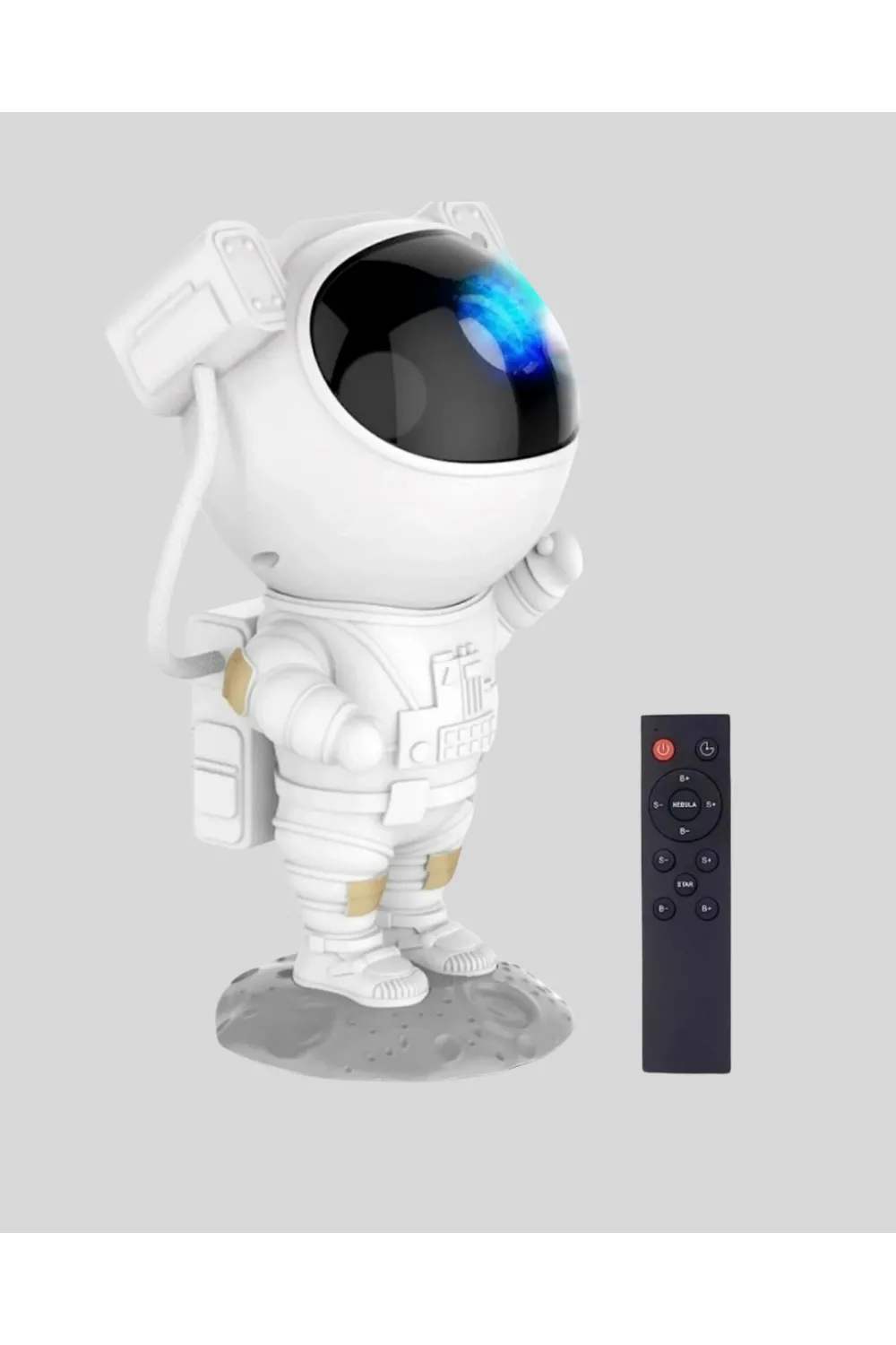Bluetooth Müzikli Astronot Projeksiyon Lambası Yıldız Ve Ay Efektli