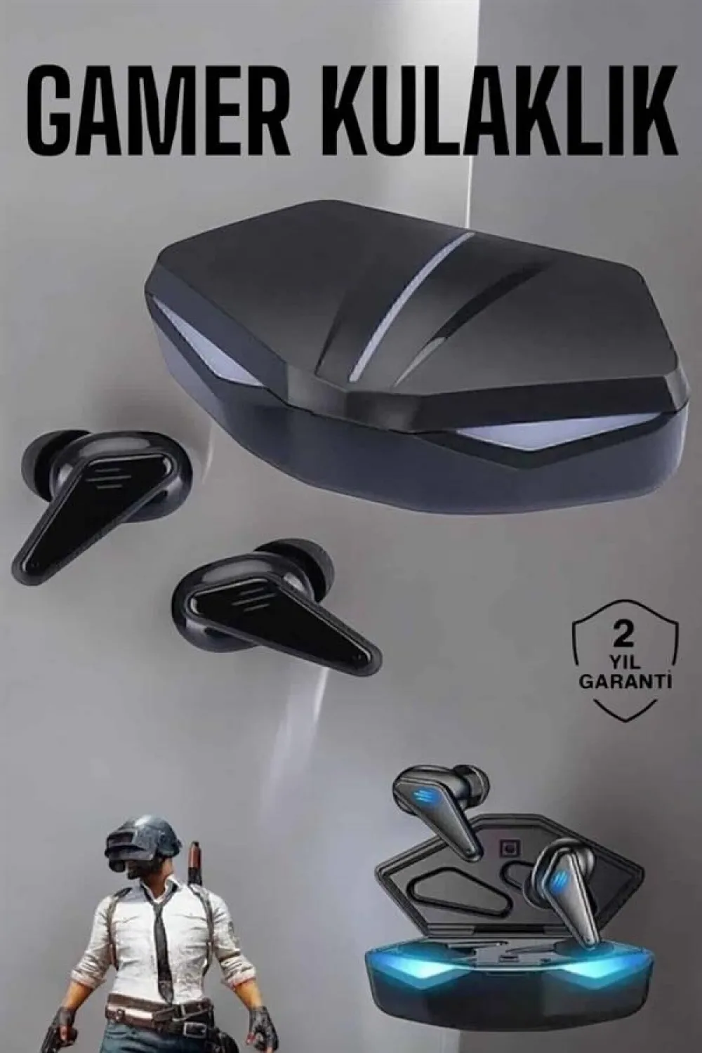 Bluetooth Oyuncu Kulaklığı Anc Özelliği Yüksek Ses Kaliteli