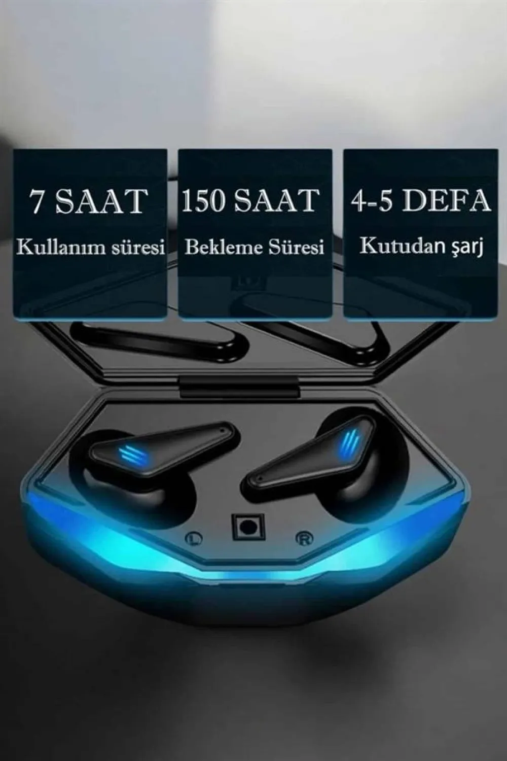 Bluetooth Oyuncu Kulaklığı Anc Özelliği Yüksek Ses Kaliteli